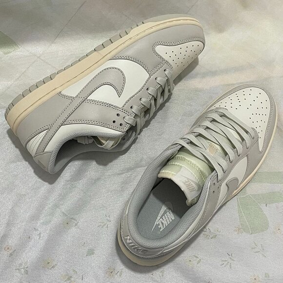 Nike Shoes - Nike Dunk Low Needlework Sail Aura Low Top Grey Sneakers